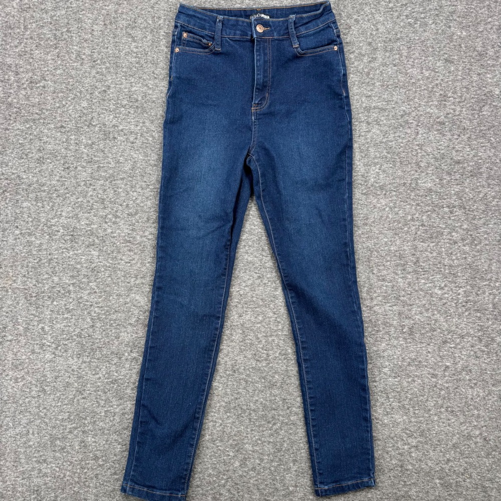 Fashion Nova Women Dark Wash High Waisted Skinny Jeans Size 5‎ Indigo Stretch